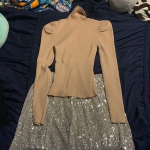 Fancy and shiny skirt and shirt combo!